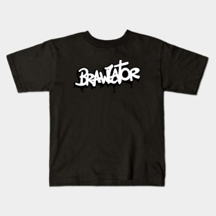 Brawlator (White) Kids T-Shirt